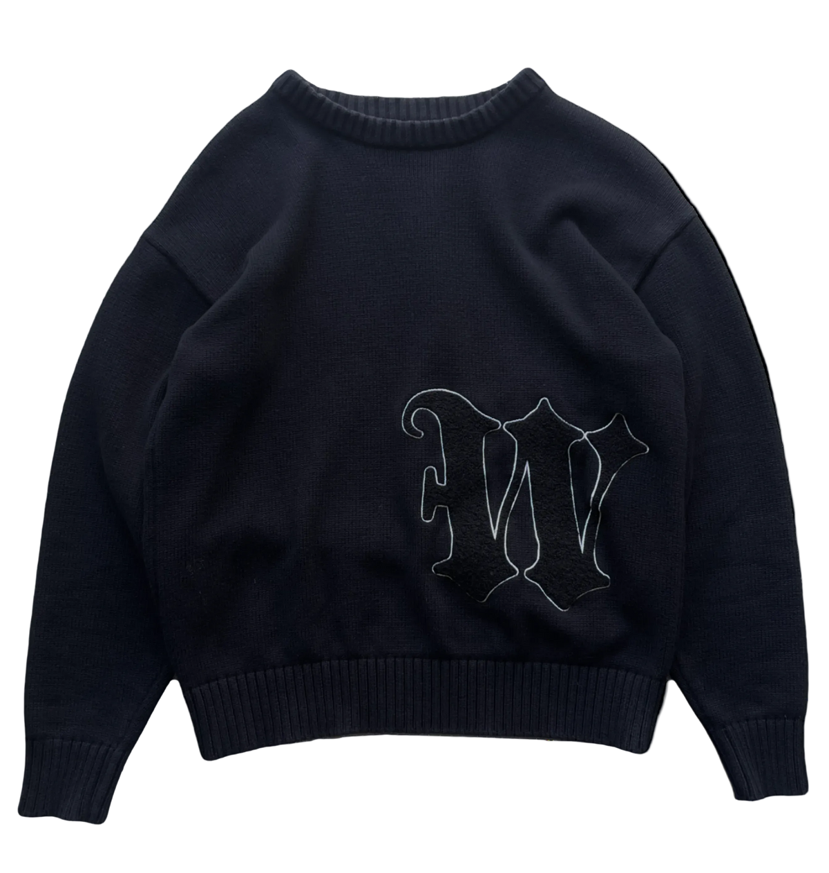 W-LOGO SWEATER BLACK