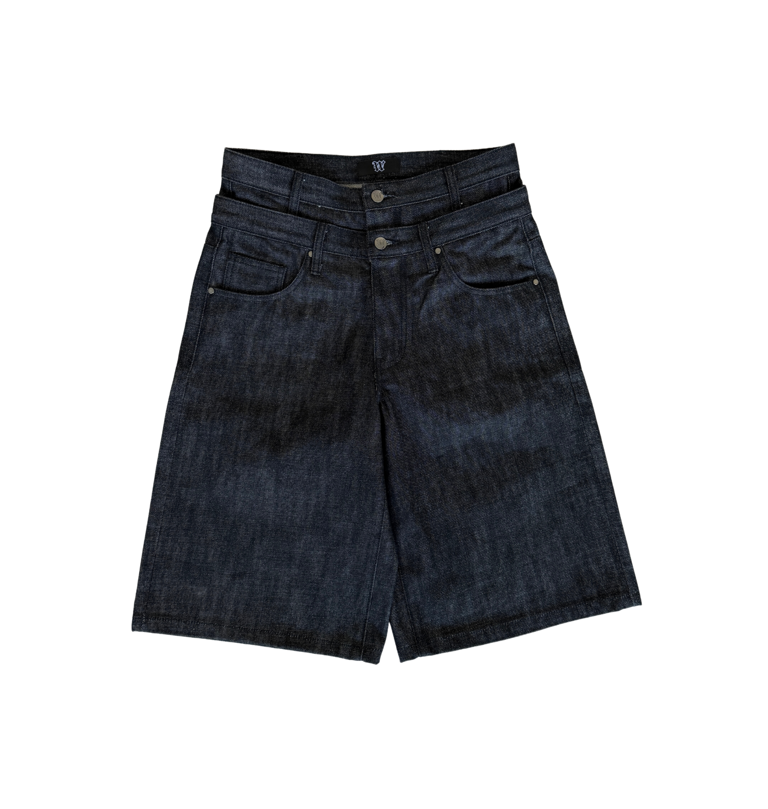 “VOID” DOUBLE WAIST JORTS