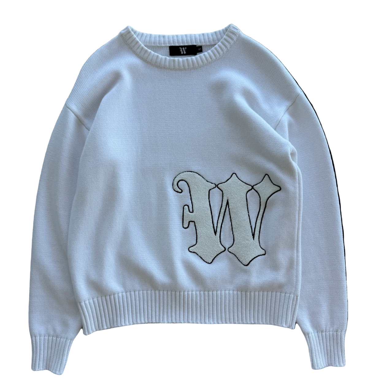 W-LOGO SWEATER WHITE